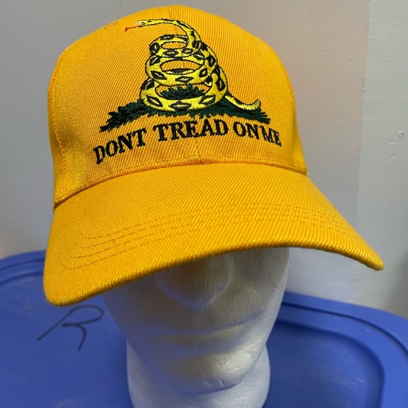 Embroidered Yellow Gadsden Don't Tread on Me Baseball Style hat Cap Adjustable - Picture 3 of 9